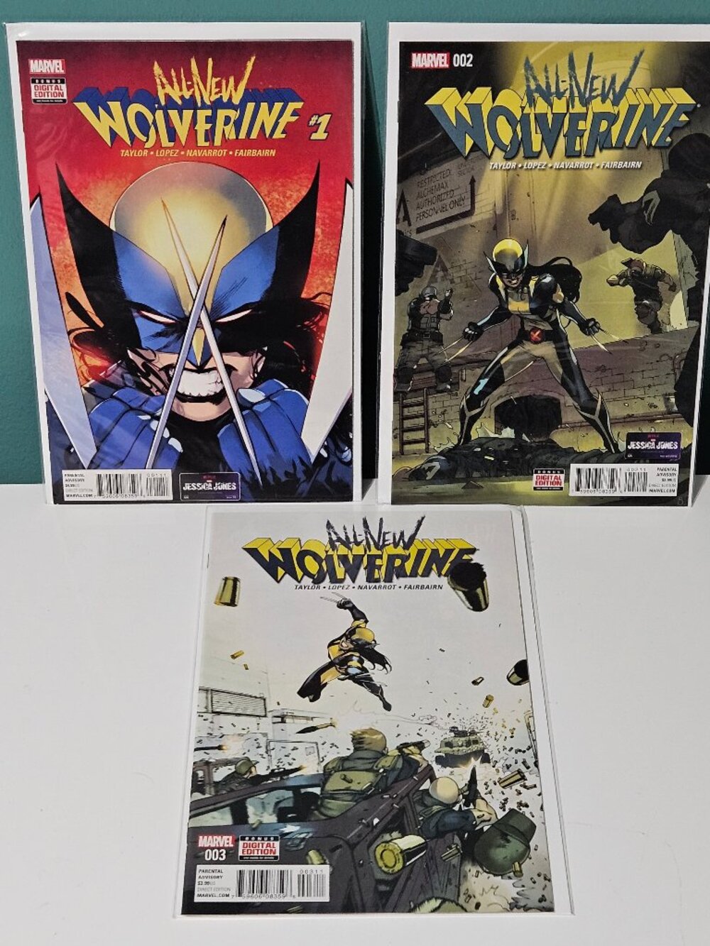 All-New Wolverine #1 2 3 (Marvel Comics, 2016) X-23 / 1st Gabby (Honey Badger)